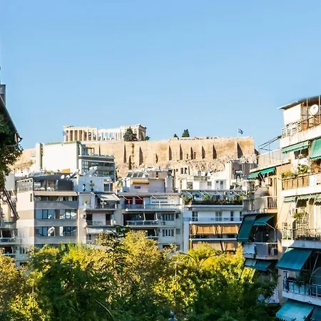 Bright Modern Apt View Of The Acropolis 5 Min Walk Athens Exterior photo